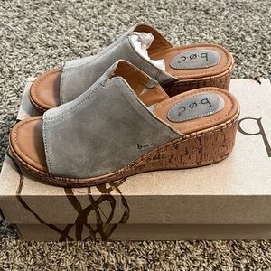 Gray Suede sandals